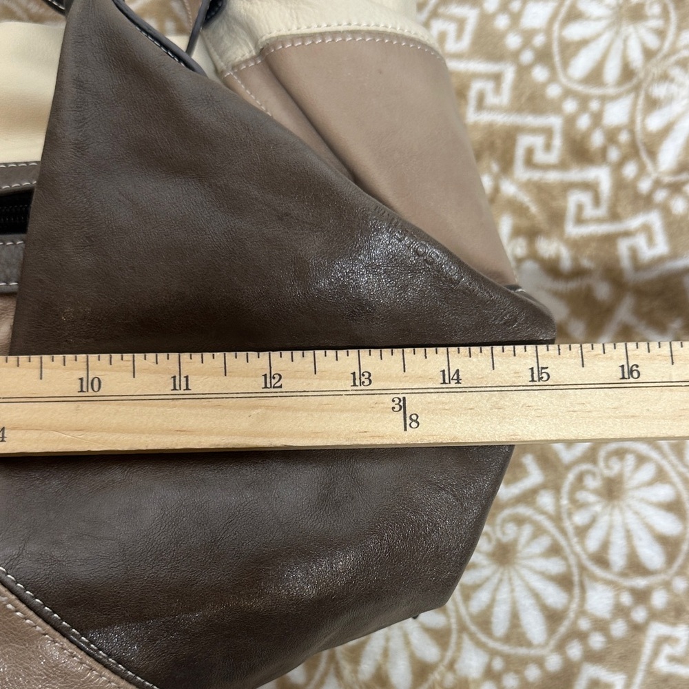 Chic Patchwork Leather Hobo Bag - image 10